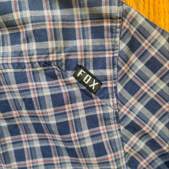 Fox Men's Plaid Button-Down Long Sleeve Shirt Size M - Classic Casual Style A78 - Picture 11 of 12